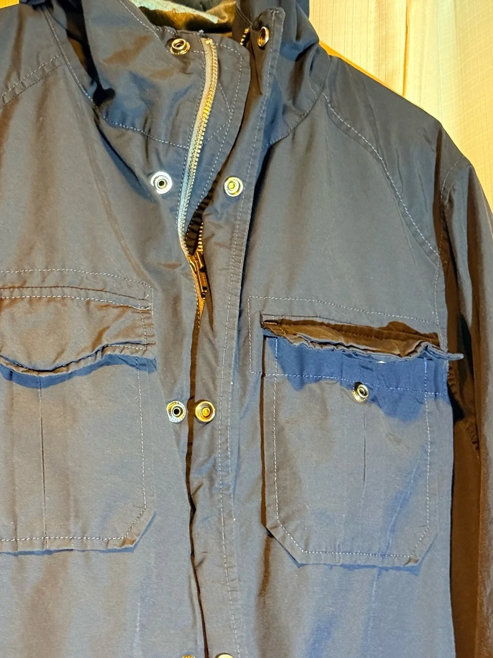 GAP Navy Military Field Jacket with Four Front Pockets
